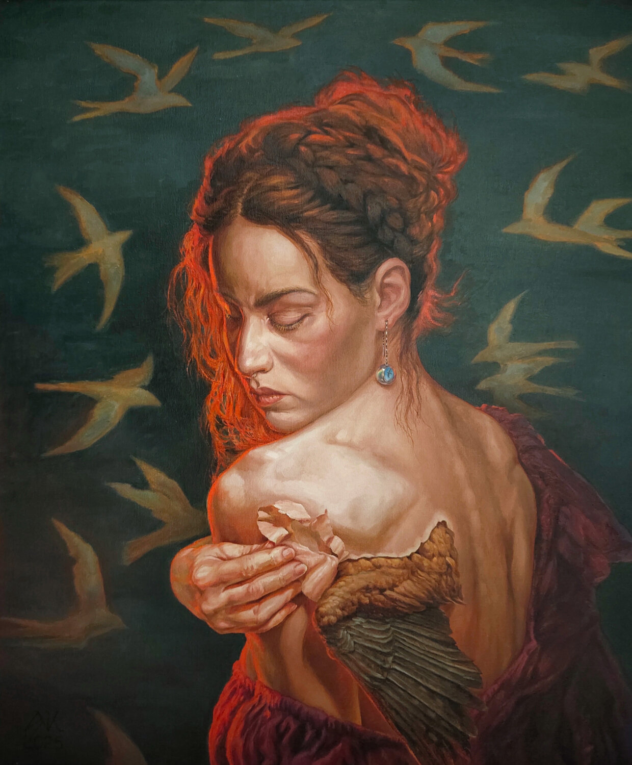 Rebirth Andrii Zhukov Original painting for sale