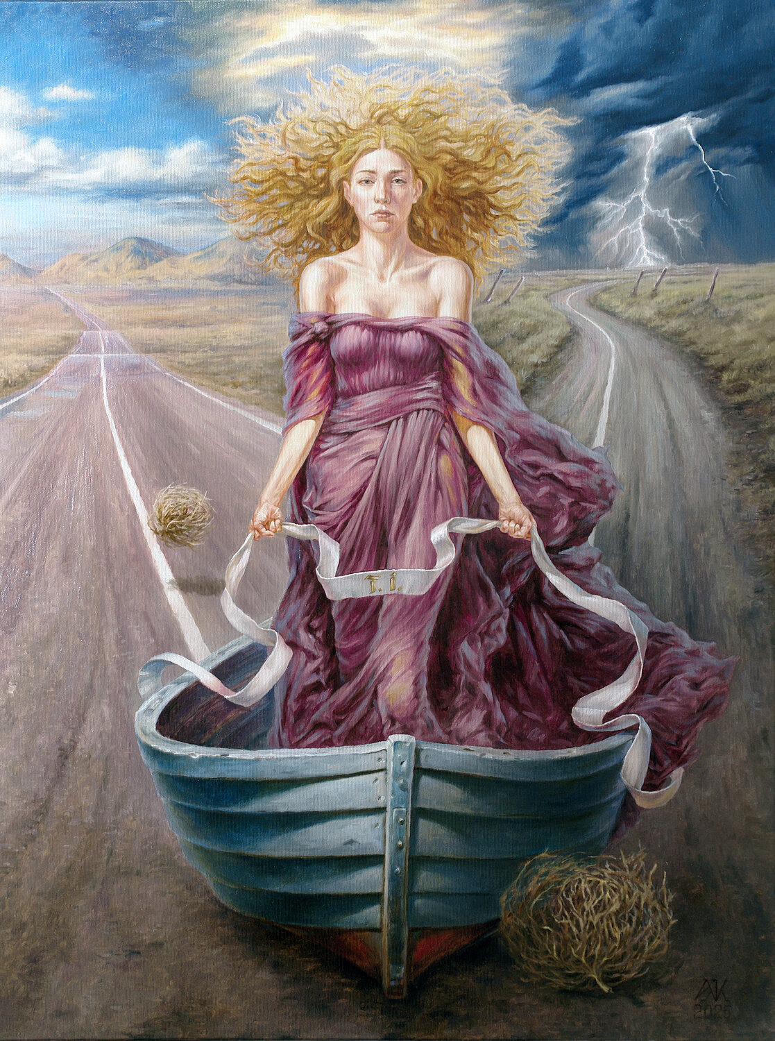 Terra Incognita Andrii Zhukov Original painting for sale