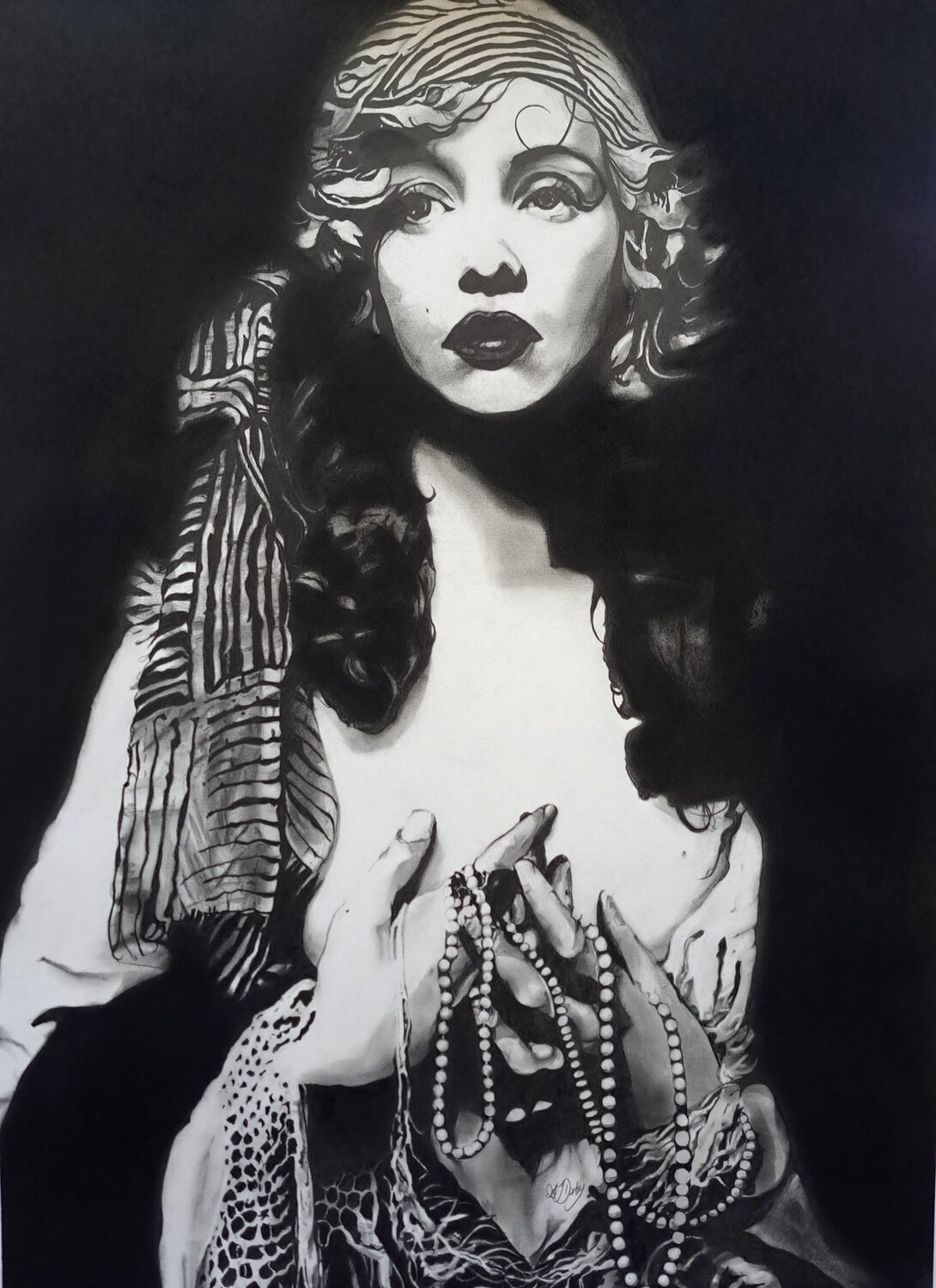 Flapper - Myrna Darby Adrian Darby Drawing for sale