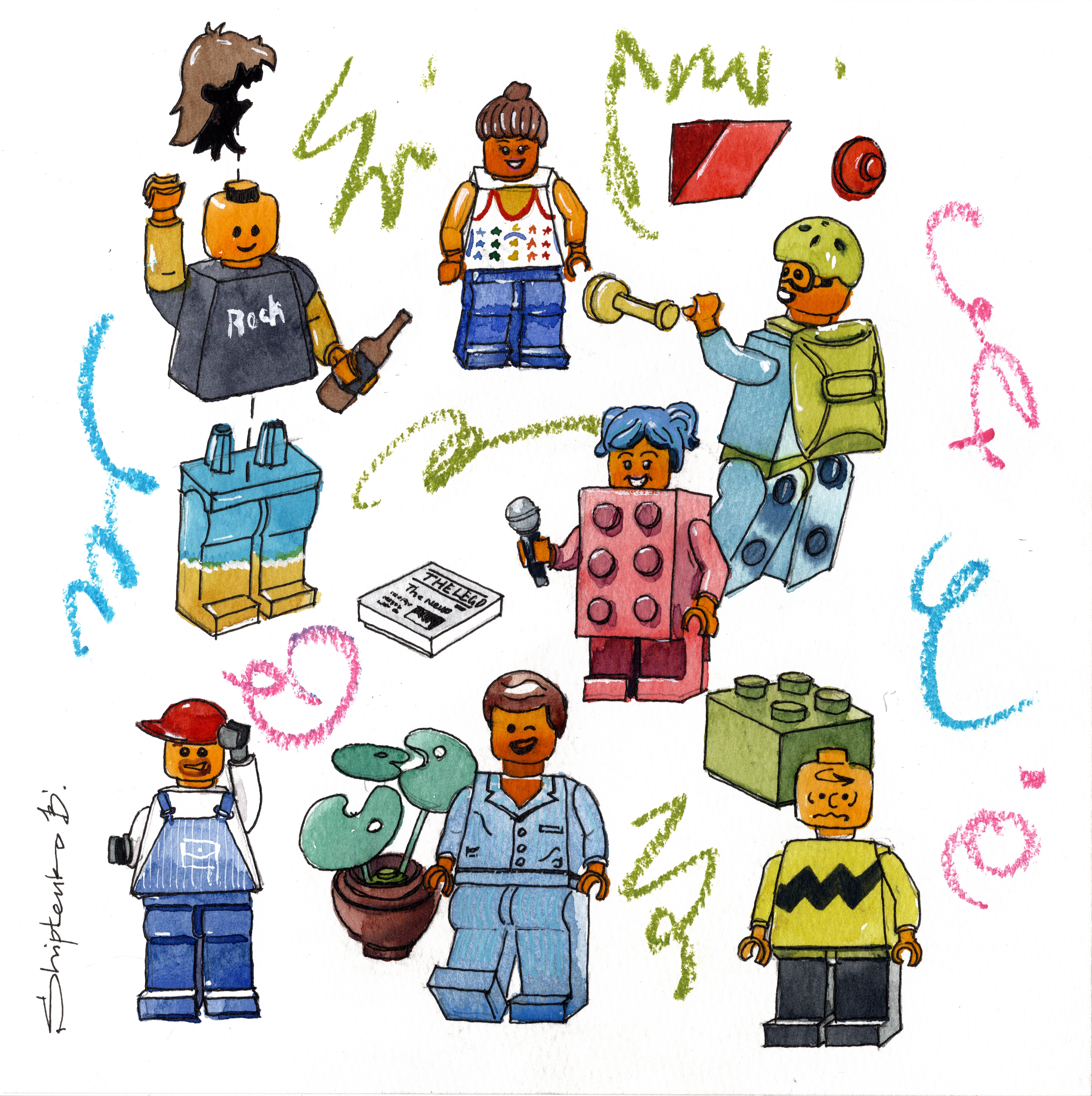 Topic Lego paintings