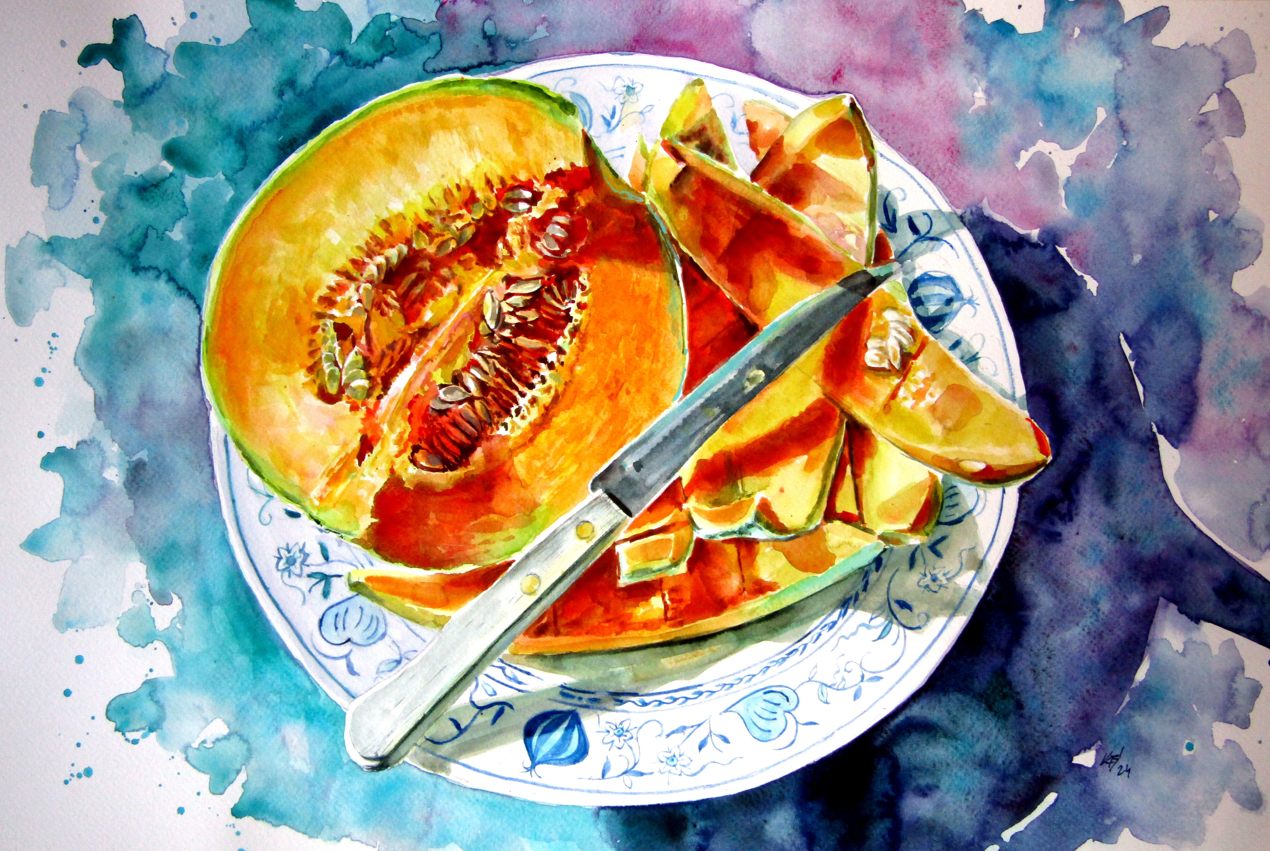 Melon still life
