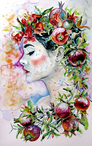 Persephone by Anna Brigitta Kovacs, Painting for Sale on Select