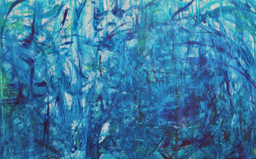 Imaginary Waterfall by Nicole Javorsky, Painting for Sale on Select