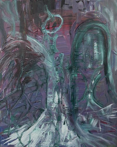 The Willow weeps with me by Nicole Javorsky, Painting for Sale on Select