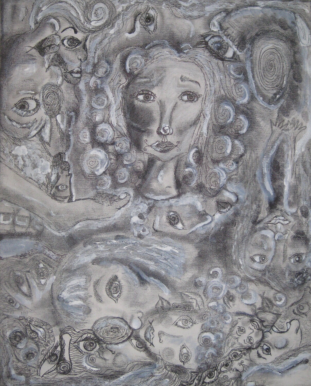 Can't see me, see me? Nicole Javorsky Original painting for sale