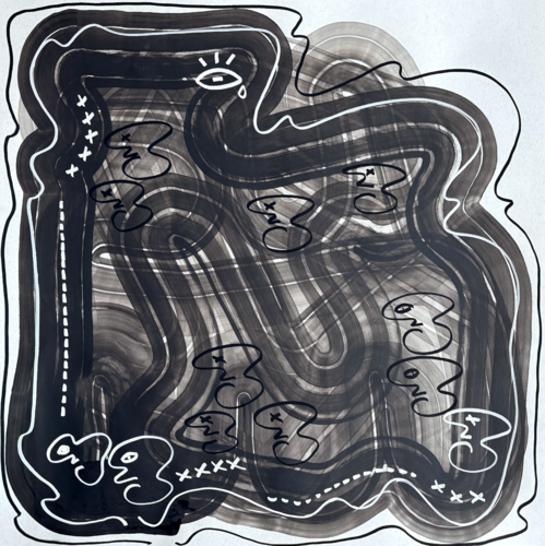 Old Maze IV by Maksym Skvortsov, Painting for Sale on Select