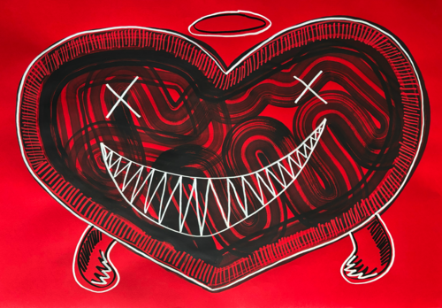 Scary Like by Maksym Skvortsov, Painting for Sale on Select