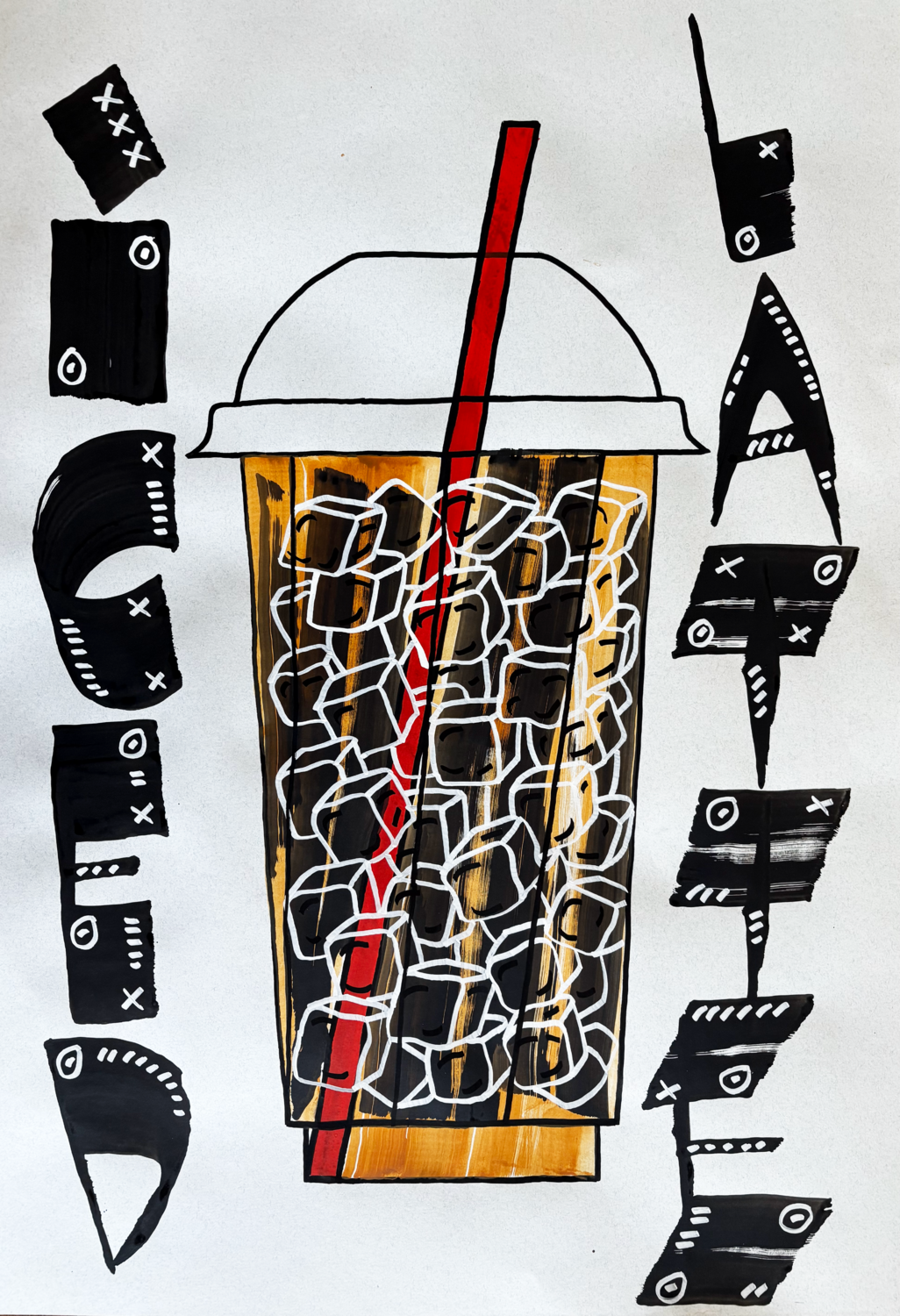 Iced Latte Maksym Skvortsov Original painting for sale