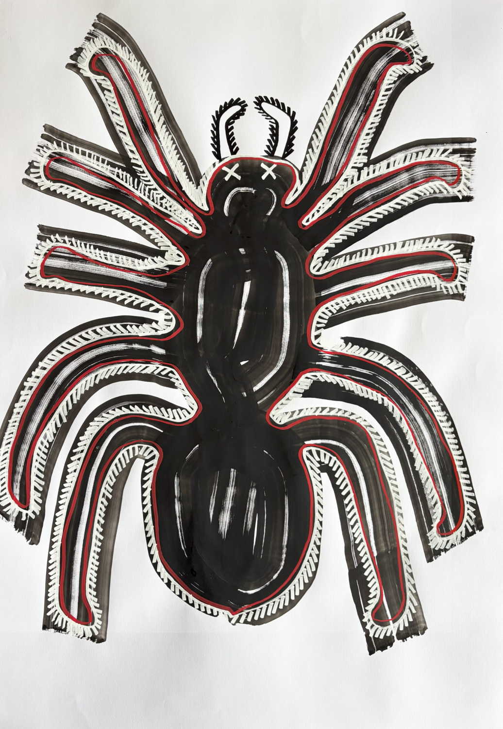 Scary Spider Maksym Skvortsov Original painting for sale