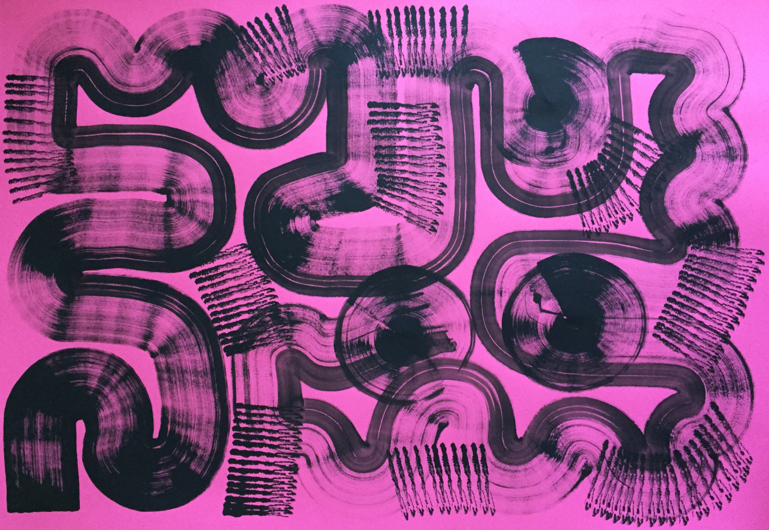 PINK II Maksym Skvortsov Original painting for sale