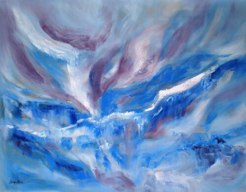 Calm Blue by Deepa Kern, Painting for Sale on Select