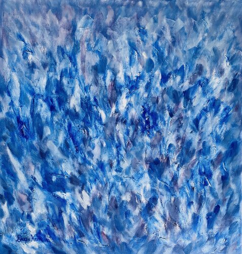 Cobalt Blue by Deepa Kern, Painting for Sale on Select