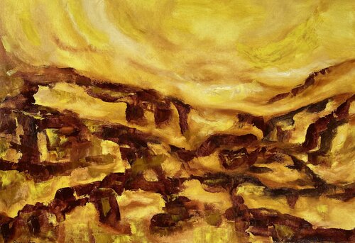 Desert Gold by Deepa Kern, Painting for Sale on Select
