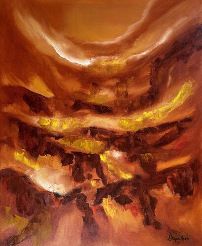 Copper Glow by Deepa Kern, Painting for Sale on Select