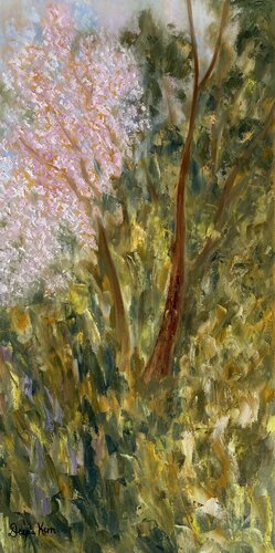 Wild Cherry Blossoms In The Nilgiris by Deepa Kern, Painting for Sale on Select