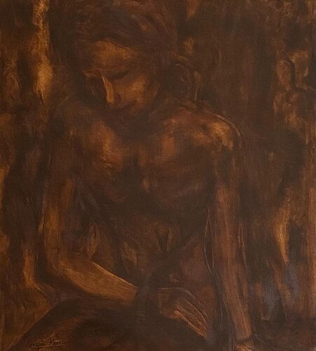 Introspection 2 by Deepa Kern, Painting for Sale on Select