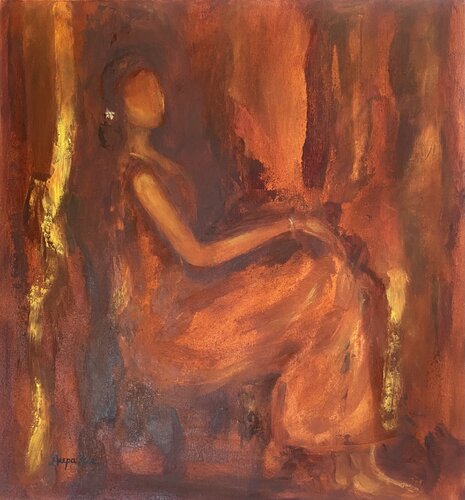 Quiet Moments by Deepa Kern, Painting for Sale on Select