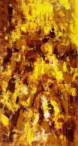 Inca Gold by Deepa Kern, Painting for Sale on Select