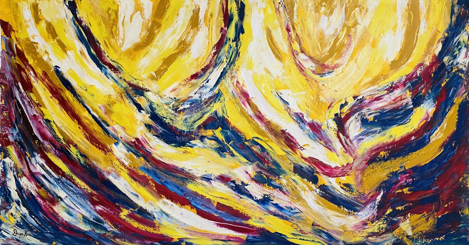 Birth of the Cosmos Deepa Kern Original painting for sale