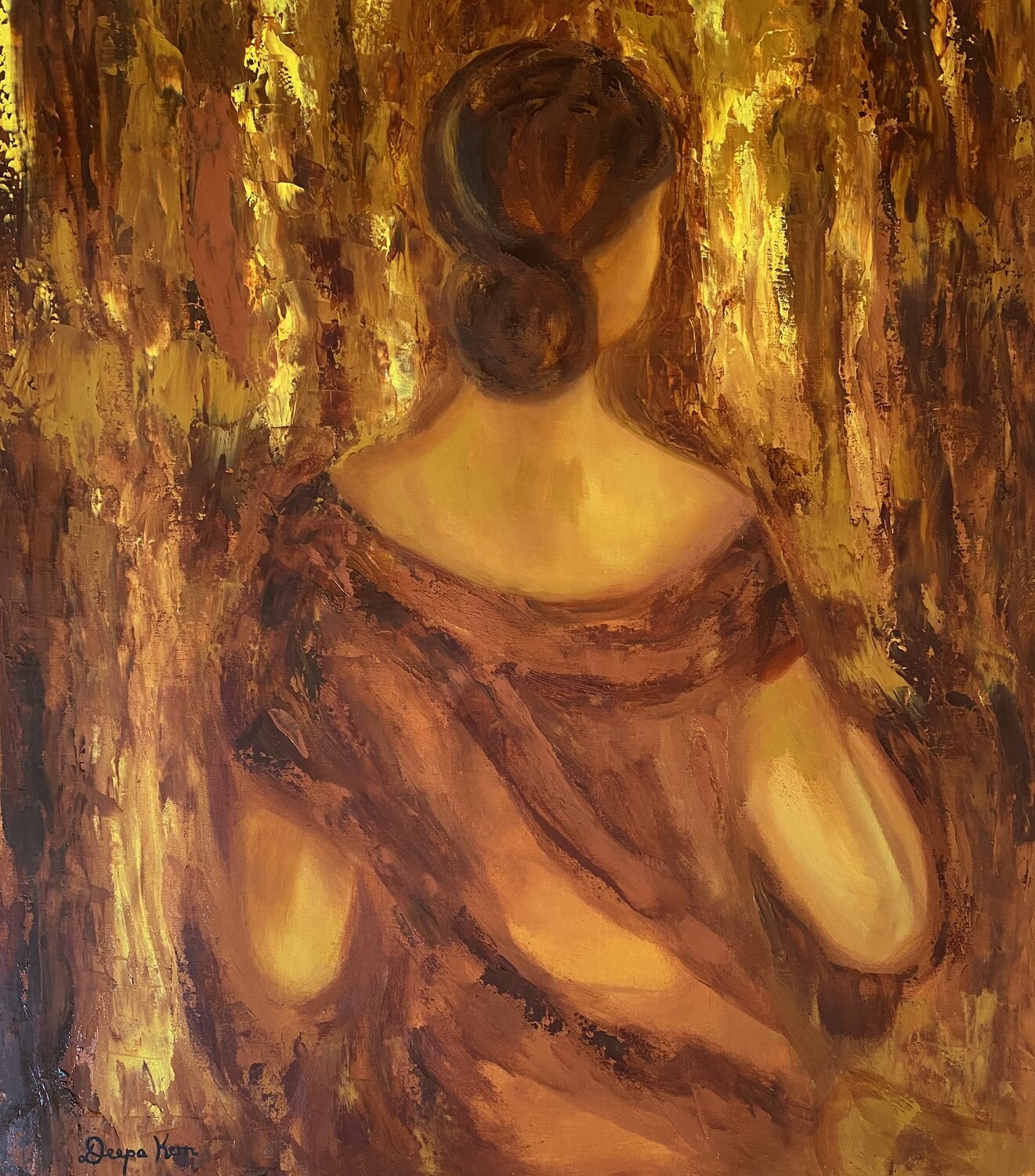 Seat In The Sun Deepa Kern Original painting for sale