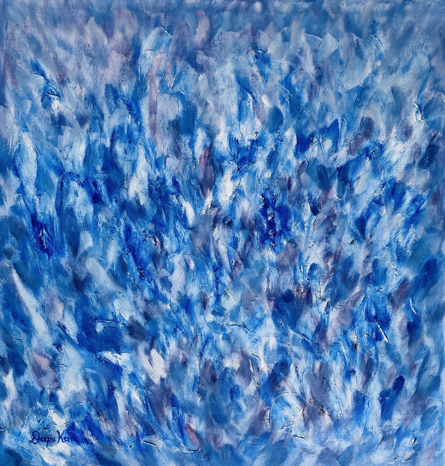 Cobalt Blue Deepa Kern Original painting for sale