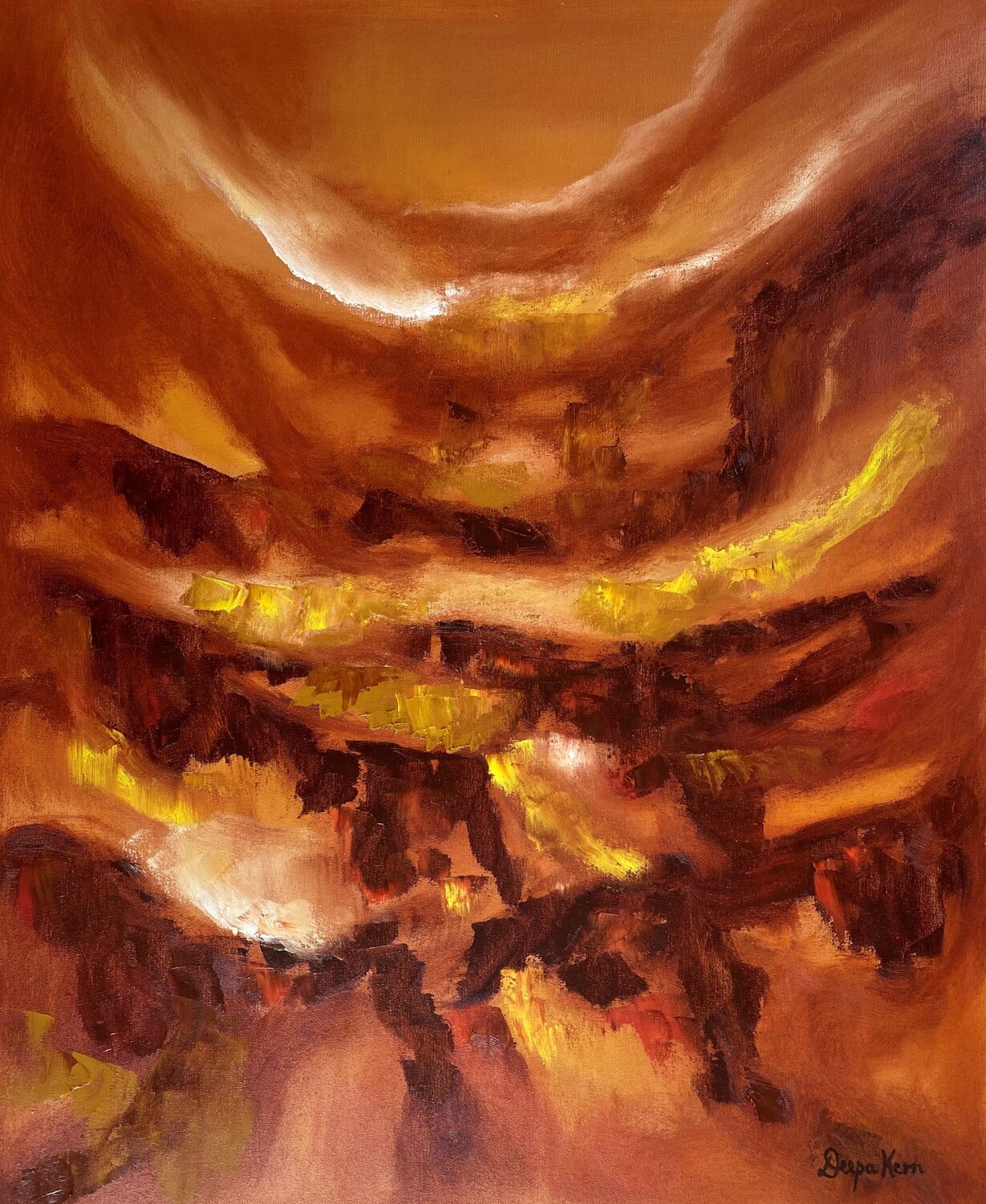 Copper Glow Deepa Kern Original painting for sale