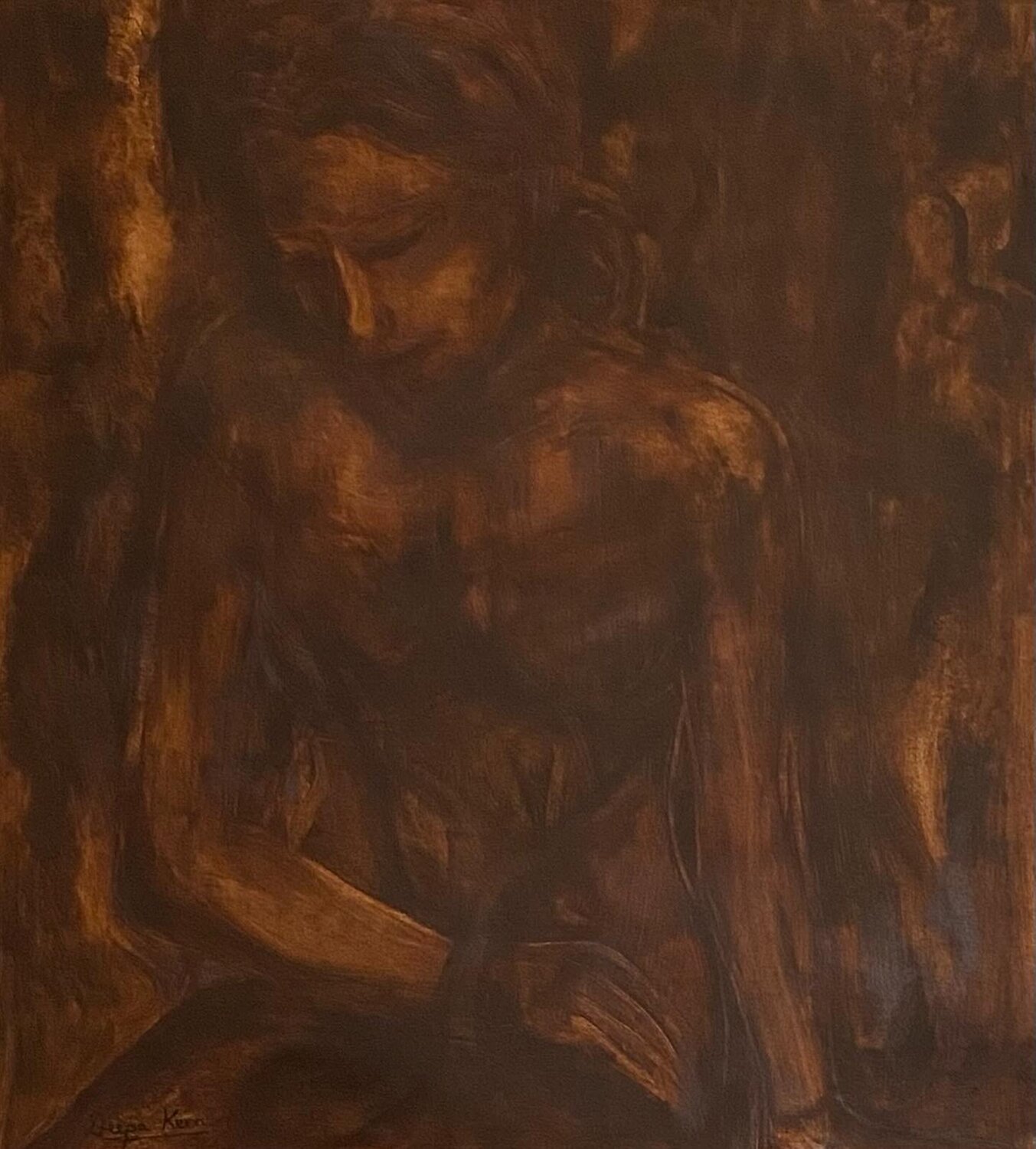 Introspection 2 Deepa Kern Original painting for sale