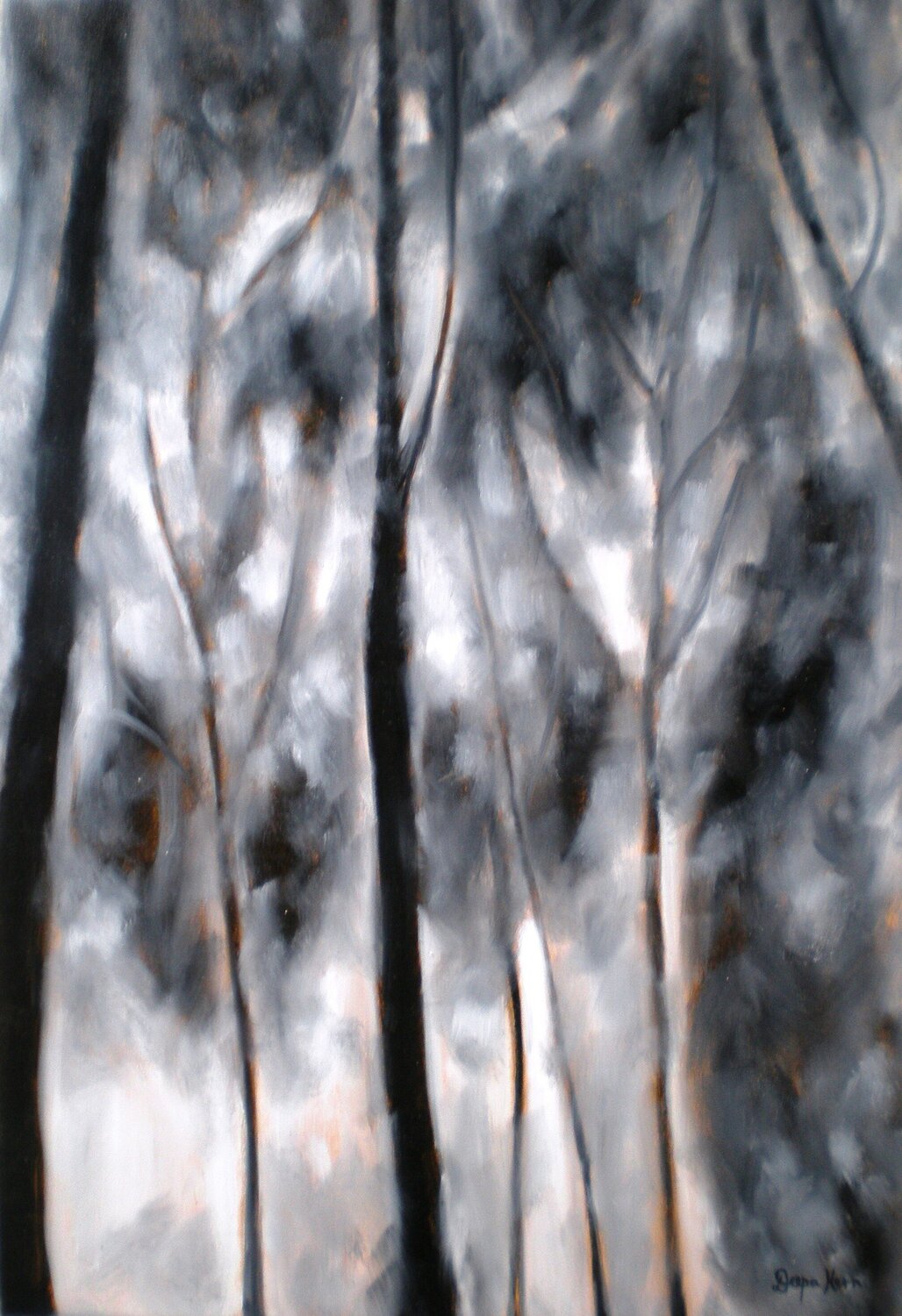 Mist In The Eucalyptus Deepa Kern Original painting for sale
