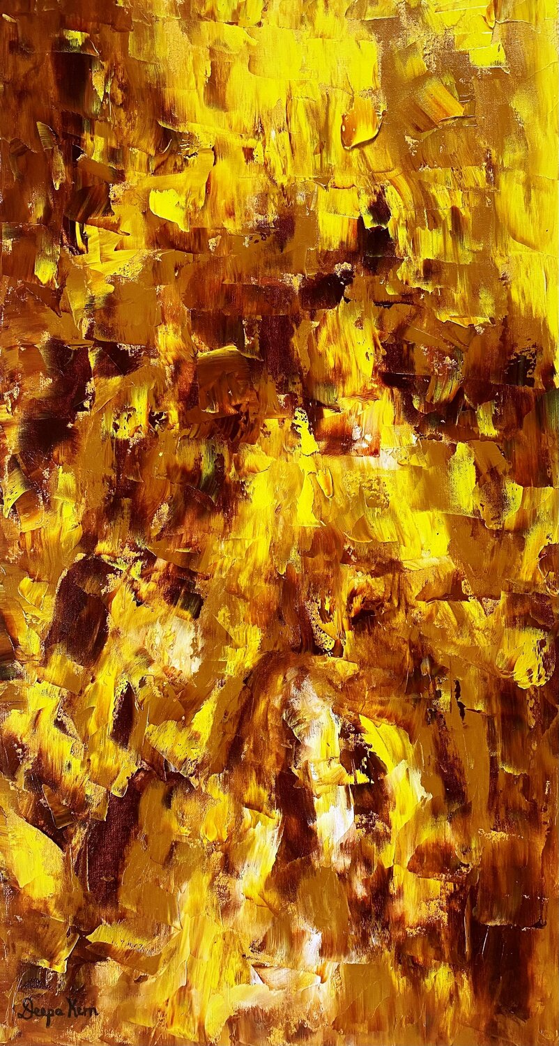 Inca Gold Deepa Kern Original painting for sale