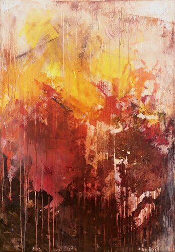 Feel the energy of autumn by Joanna Wietrzycka, Painting for Sale on Select