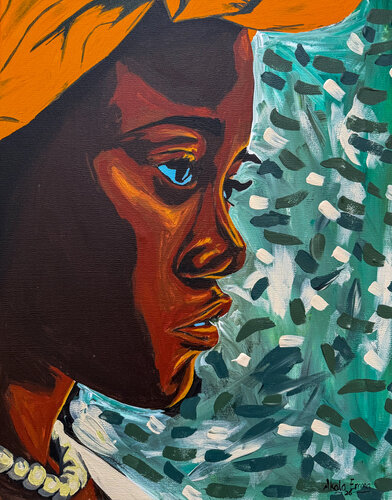 Crown And Corals by Emmanuel Akolo, Painting for Sale on Select