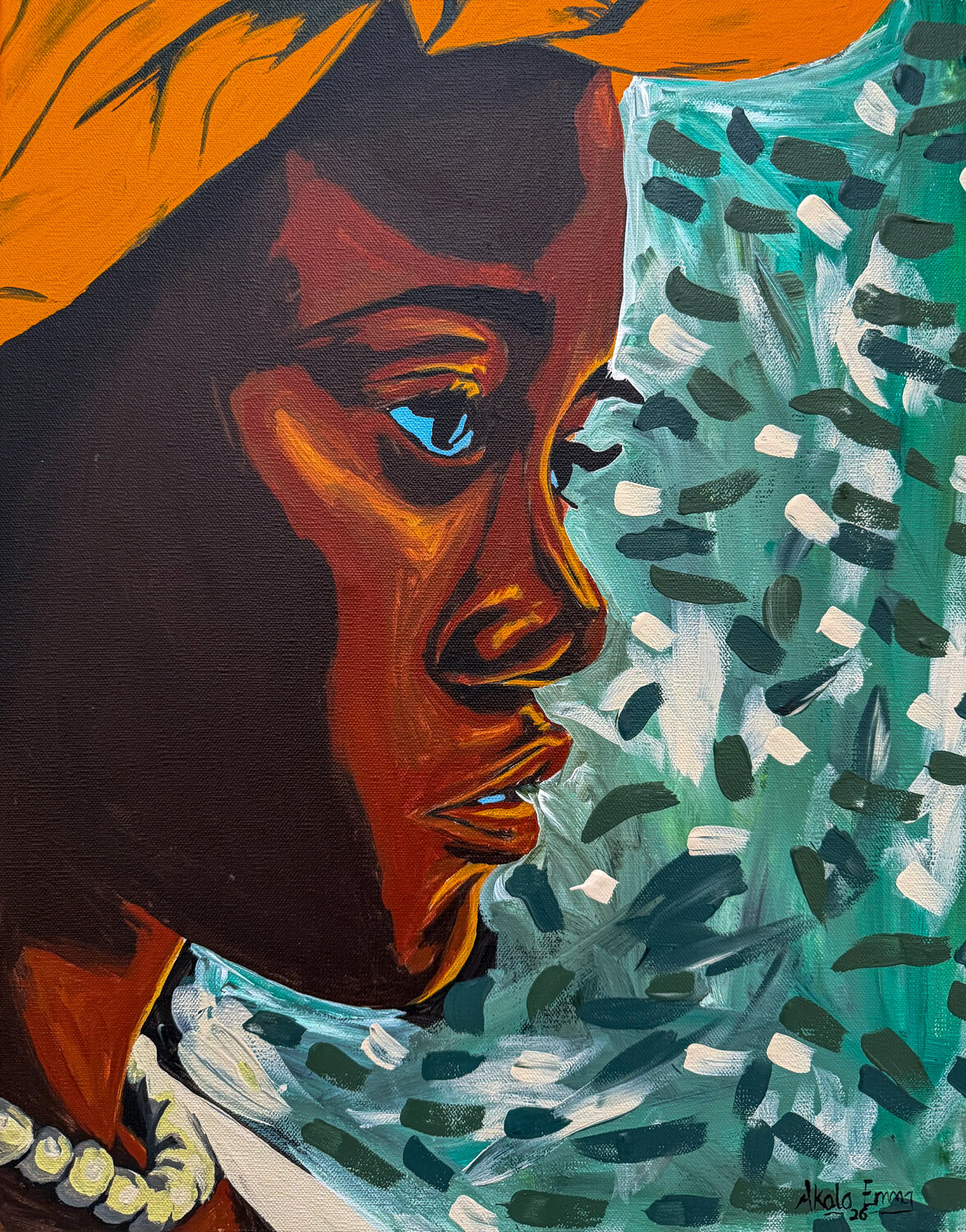 Crown And Corals Emmanuel Akolo Original painting for sale