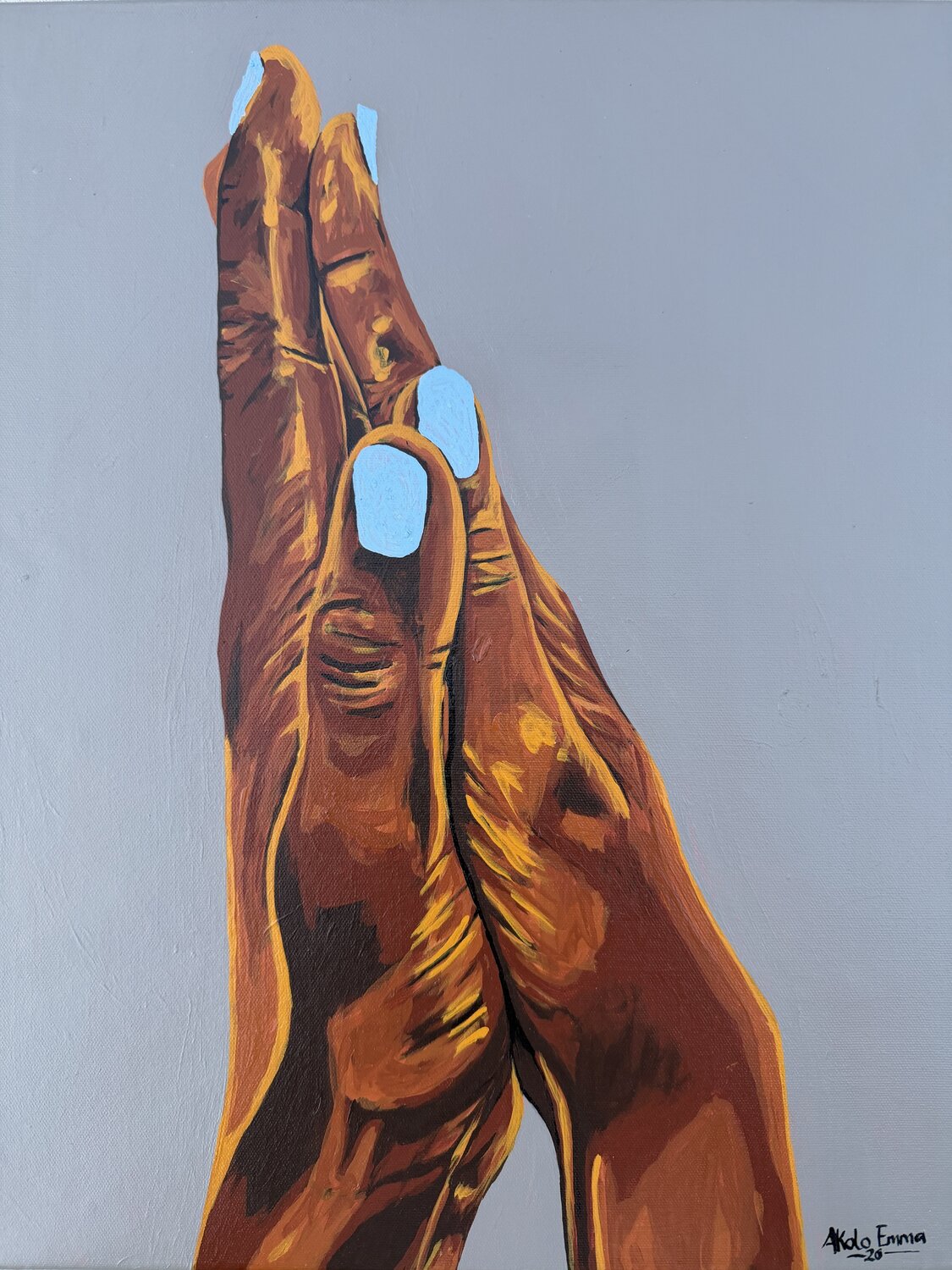Intwertwined As One, 2 Emmanuel Akolo Original painting for sale