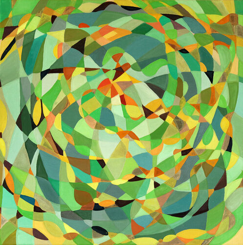 Light Through the Canopy by Jitka Dankova, Painting for Sale on Select