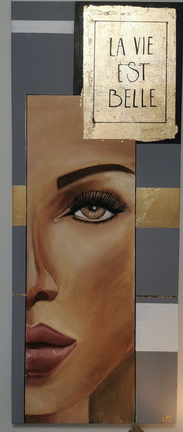 La vie est belle 1 Larissa Sorg Original painting for sale