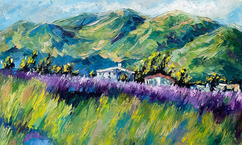 Windy day. by Mariia Hyhar, Painting for Sale on Select