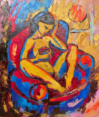 Morning coffee I by Mariia Hyhar, Painting for Sale on Select