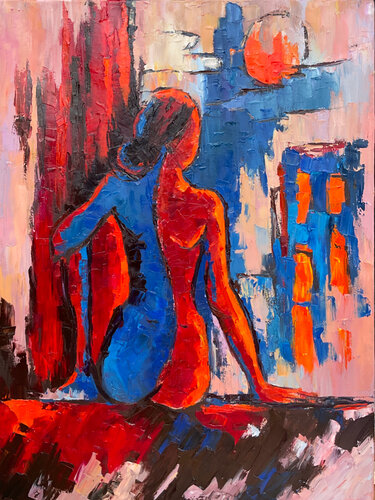 Evening moment I by Mariia Hyhar, Painting for Sale on Select