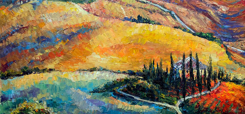 Autumn Tuscan by Mariia Hyhar, Painting for Sale on Select