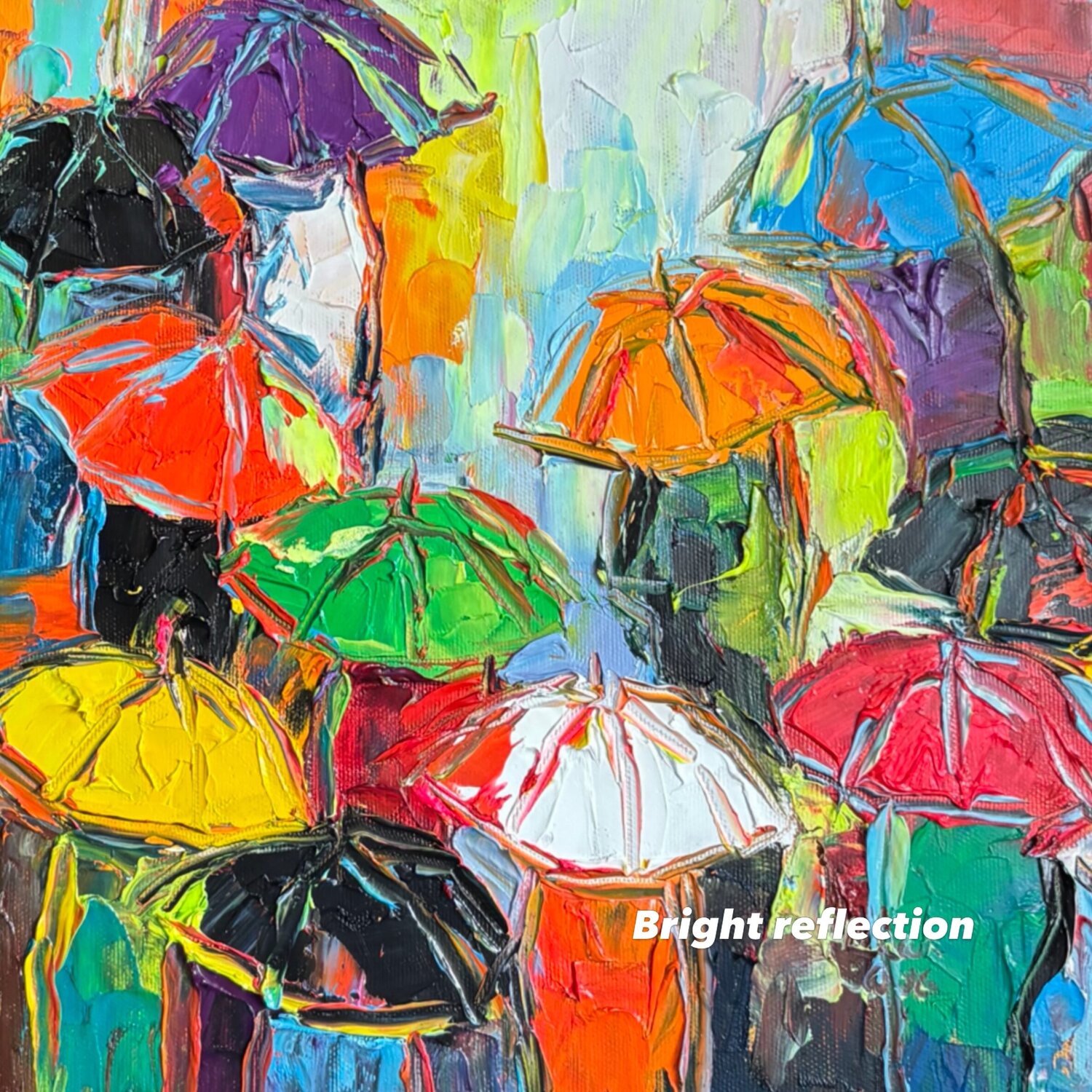 Bright reflections Mariia Hyhar Original painting for sale