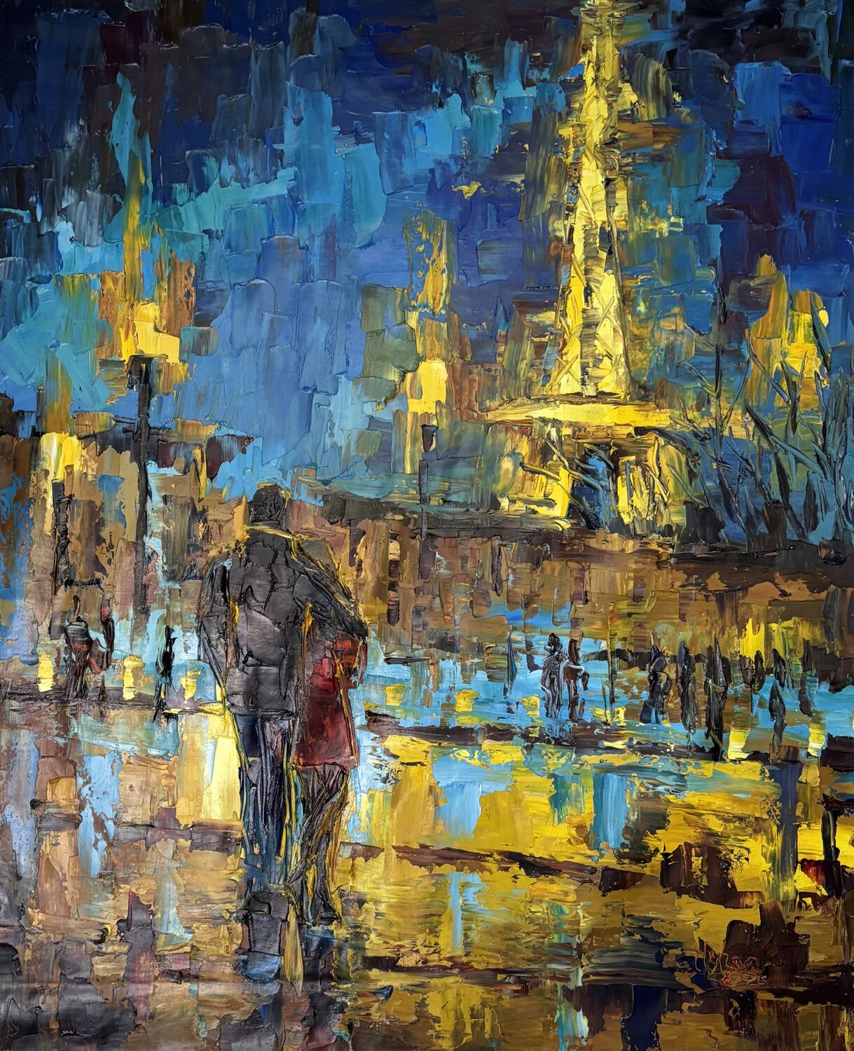Last night in Paris Mariia Hyhar Originalgemälde zu verkaufen