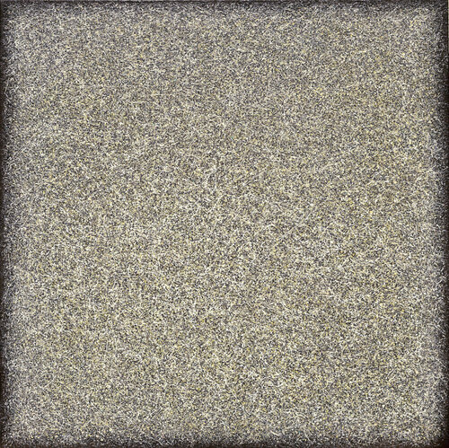 "Tapestry in White & Grey" - Meditative Brown Abstract by Heidi Thompson, Painting for Sale on Select