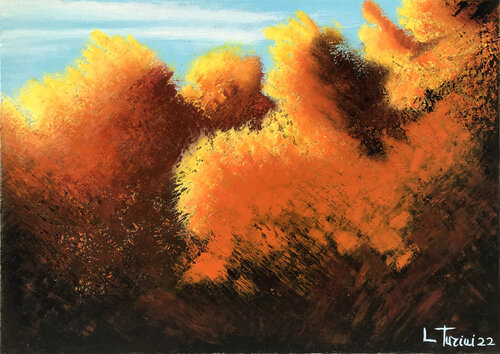 Rosso d'Autunno by Lorenzo Turini, Painting for Sale on Select