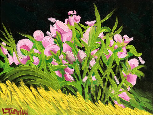 Fiori rosa by Lorenzo Turini, Painting for Sale on Select