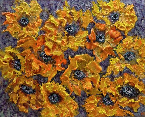 In The Eyes Of Flowers by Natalia Kutova, Painting for Sale on Select