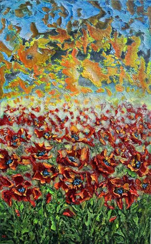 Embraced By The Sun by Natalia Kutova, Painting for Sale on Select