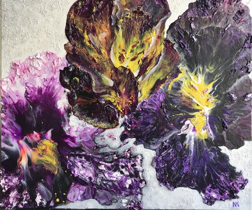 The Love Triangle-2 by Natalia Kutova, Painting for Sale on Select