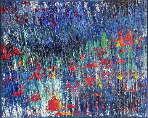 Rainy Poppies by Natalia Kutova, Painting for Sale on Select