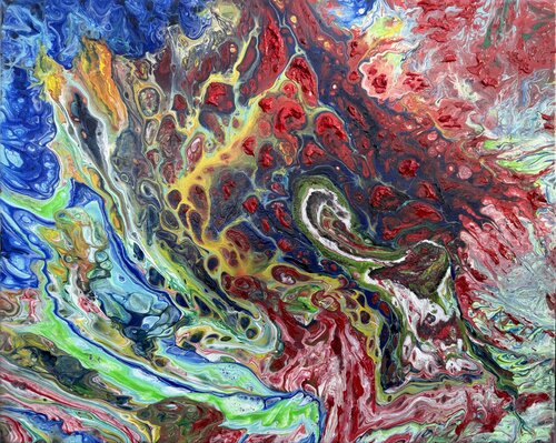 Red Chakra by Natalia Kutova, Painting for Sale on Select