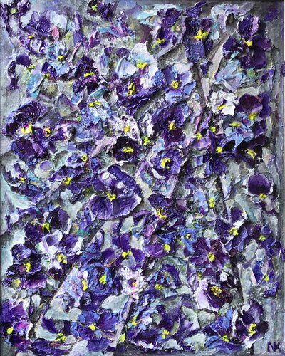 Feeling in Purple by Natalia Kutova, Painting for Sale on Select